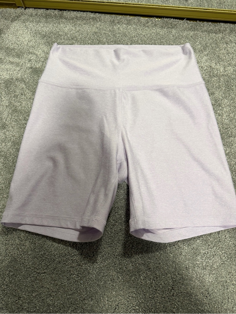 High-Waist Lavender Women’s Bike Shorts